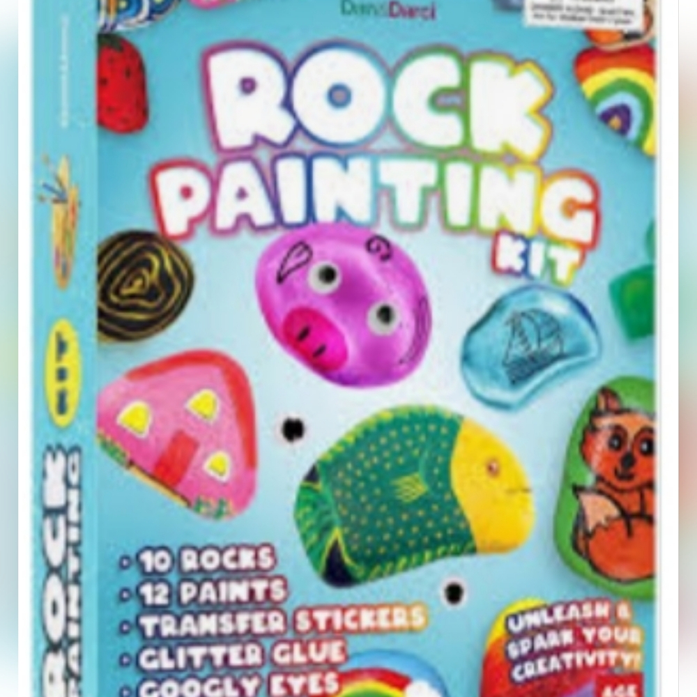 Dan & Darci Rock Painting Kit Ages 6+ Brand New In Sealed Box